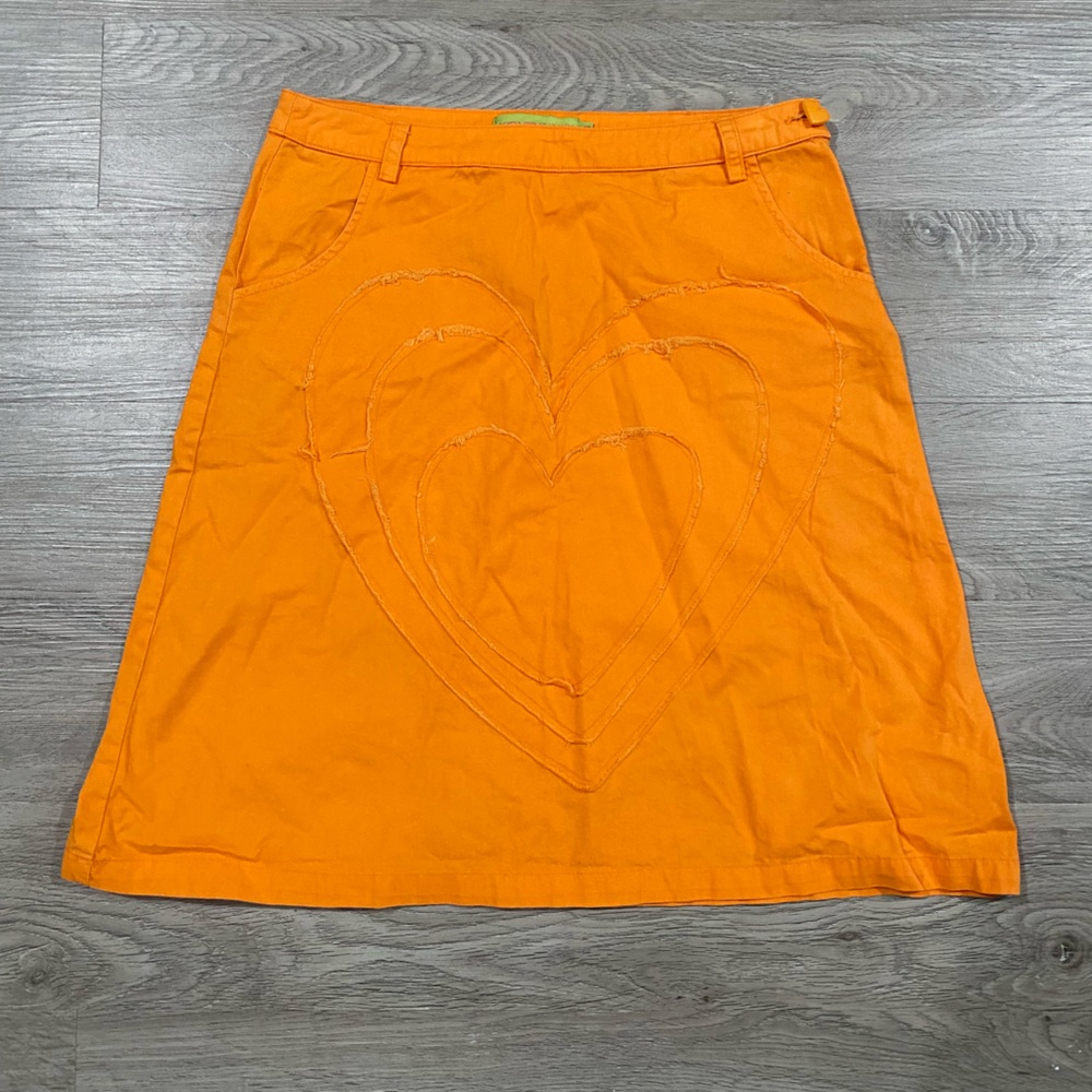 Agatha‎ Ruiz De La Prada Orange Heart Skirt Vibrant